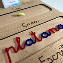 Cargar imagen en el visor de la galería, Tabla de lectoescritura Montessori · Lee, Crea y Escribe