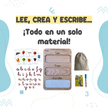 Cargar imagen en el visor de la galería, Tabla de lectoescritura Montessori · Lee, Crea y Escribe