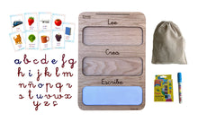 Cargar imagen en el visor de la galería, Tabla de lectoescritura Montessori · Lee, Crea y Escribe