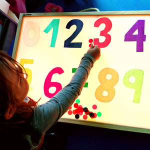 Caja de luz Montessori CE + Números Montessori